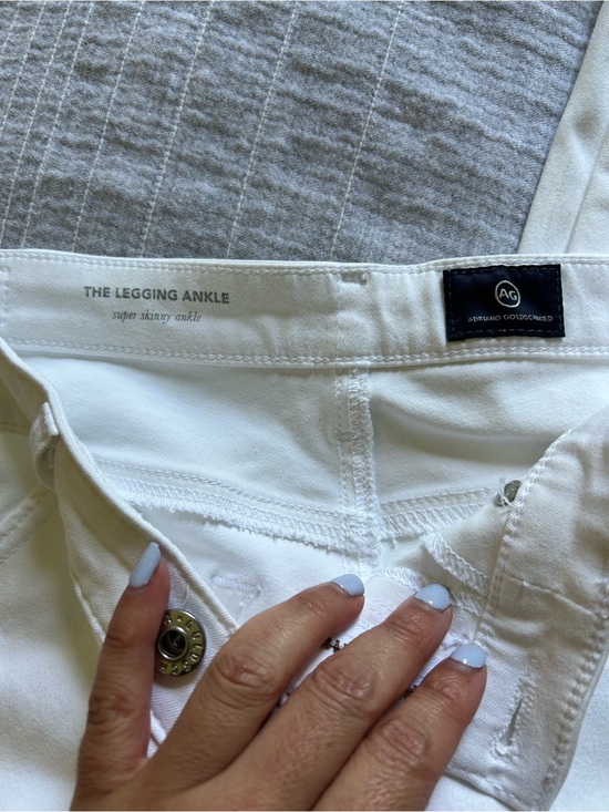 Ag Adriano Goldschmied Denim - AG Adriano Goldschmid the Legging Ankle Super Skinny Jeans women size 29 R white